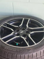 18" Mustang rims/tires chrome and black