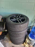 18" Mustang rims/tires chrome and black