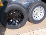 New 205/75R15 Trailer Tires Mounted on 5 Or 6 Lug Rims