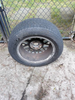 1-225/55R16 CONTINENTIAL TIRE ON BMW ALUMINUM RIM