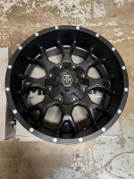 BRAND NEW 20" INCH MAYHEM WARRIOR 20X9 MATTE BLACK WHEELS 8X165.1/170