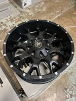 BRAND NEW 20" INCH MAYHEM WARRIOR 20X9 MATTE BLACK WHEELS 8X165.1/170