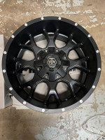 BRAND NEW 20" INCH MAYHEM WARRIOR 20X9 MATTE BLACK WHEELS 8X165.1/170
