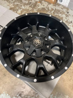 BRAND NEW 20" INCH MAYHEM WARRIOR 20X9 MATTE BLACK WHEELS 8X165.1/170