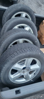 Full set of wheels rims and tires for chevrolet silverado tahoe suburb