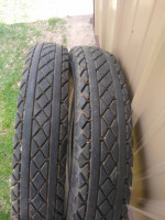 Pair Vtg 6.00-18 6 Ply Heavy Duty Goodyear Deluxe All-Weather Tires