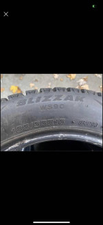 Set of 4 - 185/55/R15 Bridgestone Blizzak Winter Tires