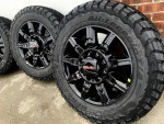 2024 GMC SIERRA 2500 DENALI 20" BLACK OEM WHEELS AND TIRES