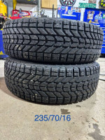 (2) - 235/70/16 Firestonr Winterforce Tires
