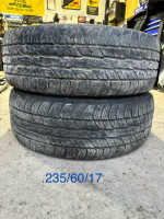 (2) - 235/60/17 Dunlop Conquest Touring Tires