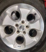 Jeep SAHARA wheels w/ roller tires fit WJ