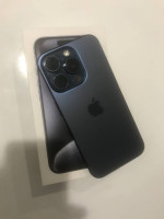 iPhone 15 pro blue titanium