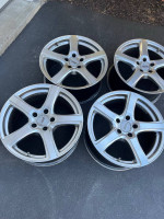 4 Like New 17” MODA Alloy Wheels with TPMS Lug Pattern 5x112mm
