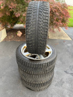 4 Like New 225X45X17 94T XL Federal Himalaya WS2 Snow Winter Tires on Sport Edit