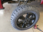20x8.5 F150 OEM black wheels with 275/60/20 ALL TERRAIN tires