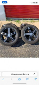 Set of 4 Touren Custom Alloy Wheels 16X7 Rims/Goodyear Tires