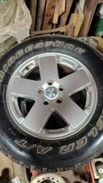 Deal of the day. Jeep wrangler wheels and tires