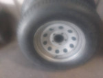 Galvanized trailer wheels & tires