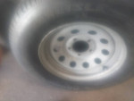 Galvanized trailer wheels & tires