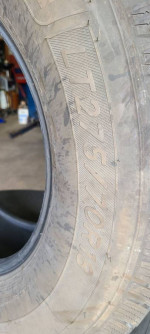 LT275-70-18  E load 6/32"  Michelin  set of 4 matching