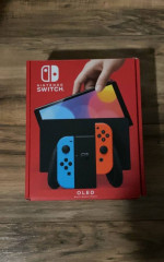 Nintendo - Switch - OLED Model w/ Neon Red & Neon Blue Joy-Con - Multi