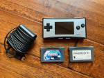 Nintendo Gameboy Micro with two games