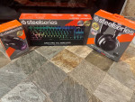 Steelseries wireless keyboard, headphones, & mouse - all brand new!!