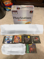 Playstation with games