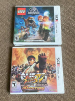 Nintendo 3Ds Super Street Fighter IV and Lego Jurassic World ($12 each)