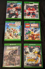 Six XBOX ONE Video Games