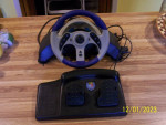 Playstation MC2 MicroCon Racing Wheel and Pedal (like new)