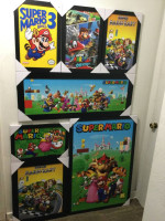 Super Mario Wall Picture Nintendo NES SNES N64 Gamecube Wii