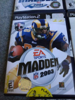 (7) PlayStation 2 Football Madden and NCAA