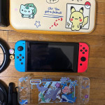 Nintendo switch console with accessories