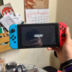 Nintendo switch console with accessories